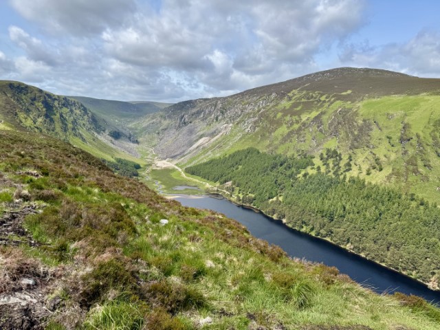 View above Glendalough into the Lugduff Valley Small
